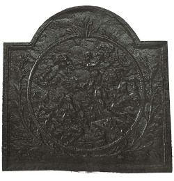 Plaque décorée de cheminée