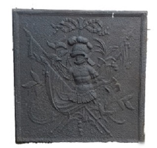 Plaque décorée de cheminée FL644
