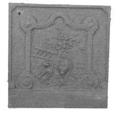 Plaque décorée de cheminée