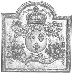 Plaque cheminée décorée Losilet 60-69 cm - RP0459