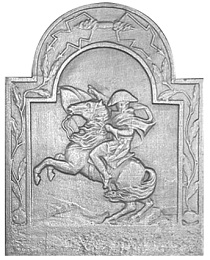 plaque de cheminée de 50cm à 59cm - RP0048