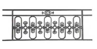 garde-corps, grille de balcon, balcon de croisés pour terrasse de jardin, immeuble, maison en fonte moulée et en fer forgé_loiselet-ZA