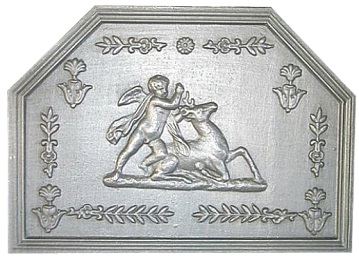 Plaque cheminée décorée Losilet 60-69 cm - RP0464B