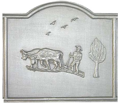 Plaque cheminée fonte Loiselet 90-99cm - RP0445C