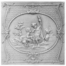 Plaque fonte cheminee loiselet 70-79 - SP013