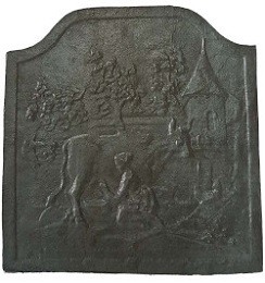 Plaque décorée de cheminée vr125bis