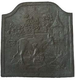 Plaque décorée de cheminée vr125bis