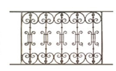 garde-corps, grille de balcon, balcon de croisés pour terrasse de jardin, immeuble, maison en fonte moulée et en fer forgé_loiselet-ZA