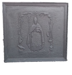 Plaque décorée de cheminée