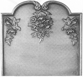 plaque cheminee - 60 à 69 cm - RP0272