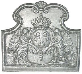 Plaque cheminée décorée Losilet 60-69 cm - RP0444