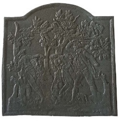 Plaque décorée de cheminée vr17