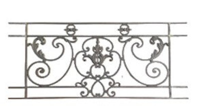 garde-corps, grille de balcon, balcon de croisés pour terrasse de jardin, immeuble, maison en fonte moulée et en fer forgé_loiselet-ZA