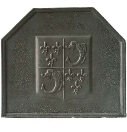 Plaque décorée de cheminée