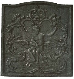 Plaque décorée de cheminée vr99