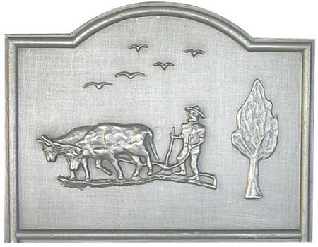 Plaque cheminée fonte Loiselet 90-99cm - RP0445E