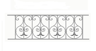 garde-corps, grille de balcon, balcon de croisés pour terrasse de jardin, immeuble, maison en fonte moulée et en fer forgé_loiselet-JV