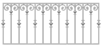 garde-corps, grille de balcon, balcon de croisés pour terrasse de jardin, immeuble, maison en fonte moulée et en fer forgé_loiselet-JX