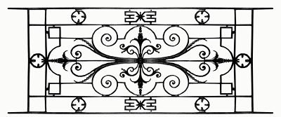 garde-corps, grille de balcon, balcon de croisés pour terrasse de jardin, immeuble, maison en fonte moulée et en fer forgé_loiselet-UL