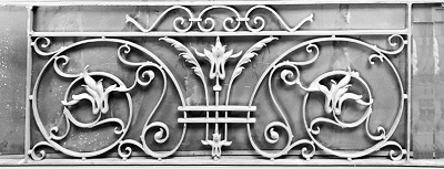 garde-corps, grille de balcon, balcon de croisés pour terrasse de jardin, immeuble, maison en fonte moulée et en fer forgé_loiselet-YD