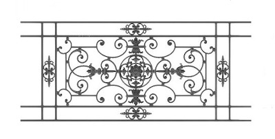 garde-corps, grille de balcon, balcon de croisés pour terrasse de jardin, immeuble, maison en fonte moulée et en fer forgé_loiselet-JP