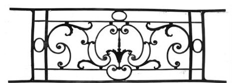 garde-corps, grille de balcon, balcon de croisés pour terrasse de jardin, immeuble, maison en fonte moulée et en fer forgé_loiselet-MA