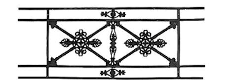 garde-corps, grille de balcon, balcon de croisés pour terrasse de jardin, immeuble, maison en fonte moulée et en fer forgé_loiselet-MC