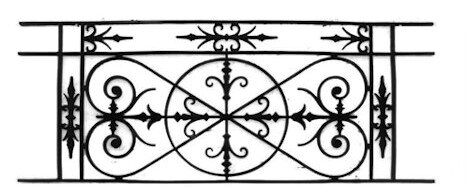 garde-corps, grille de balcon, balcon de croisés pour terrasse de jardin, immeuble, maison en fonte moulée et en fer forgé_loiselet-MG