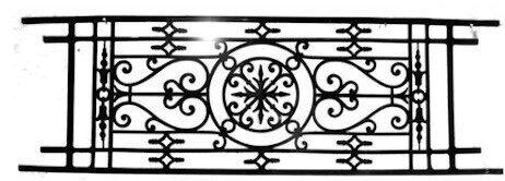 garde-corps, grille de balcon, balcon de croisés pour terrasse de jardin, immeuble, maison en fonte moulée et en fer forgé_loiselet-MO