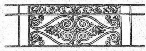 garde-corps, grille de balcon, balcon de croisés pour terrasse de jardin, immeuble, maison en fonte moulée et en fer forgé_loiselet-MT