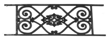 garde-corps, grille de balcon, balcon de croisés pour terrasse de jardin, immeuble, maison en fonte moulée et en fer forgé_loiselet-OD