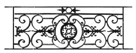 garde-corps, grille de balcon, balcon de croisés pour terrasse de jardin, immeuble, maison en fonte moulée et en fer forgé_loiselet-OG