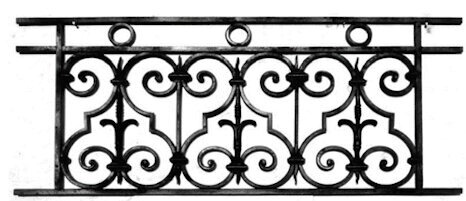 garde-corps, grille de balcon, balcon de croisés pour terrasse de jardin, immeuble, maison en fonte moulée et en fer forgé_loiselet-OI