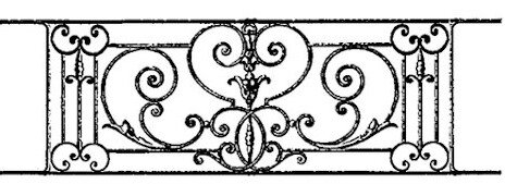 garde-corps, grille de balcon, balcon de croisés pour terrasse de jardin, immeuble, maison en fonte moulée et en fer forgé_loiselet-OO