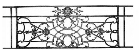 garde-corps, grille de balcon, balcon de croisés pour terrasse de jardin, immeuble, maison en fonte moulée et en fer forgé_loiselet-OY