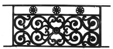 garde-corps, grille de balcon, balcon de croisés pour terrasse de jardin, immeuble, maison en fonte moulée et en fer forgé_loiselet-PR