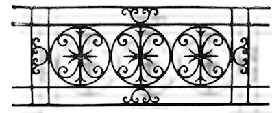 garde-corps, grille de balcon, balcon de croisés pour terrasse de jardin, immeuble, maison en fonte moulée et en fer forgé_loiselet-RC