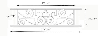 garde-corps, grille de balcon, balcon de croisés pour terrasse de jardin, immeuble, maison en fonte moulée et en fer forgé_loiselet-TE