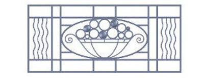 garde-corps, grille de balcon, balcon de croisés pour terrasse de jardin, immeuble, maison en fonte moulée et en fer forgé_loiselet-UB-BIS