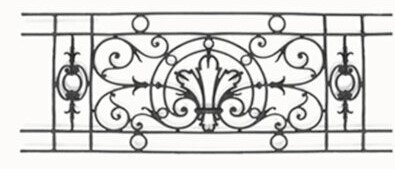 garde-corps, grille de balcon, balcon de croisés pour terrasse de jardin, immeuble, maison en fonte moulée et en fer forgé_loiselet-US