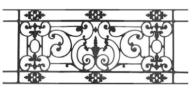 garde-corps, grille de balcon, balcon de croisés pour terrasse de jardin, immeuble, maison en fonte moulée et en fer forgé_loiselet-WR