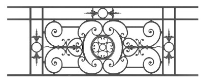 garde-corps, grille de balcon, balcon de croisés pour terrasse de jardin, immeuble, maison en fonte moulée et en fer forgé_loiselet-MD