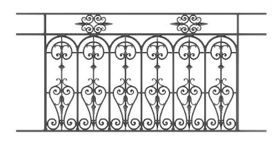 garde-corps, grille de balcon, balcon de croisés pour terrasse de jardin, immeuble, maison en fonte moulée et en fer forgé_loiselet-JV