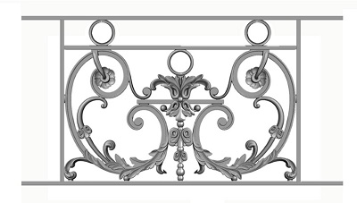 garde-corps, grille de balcon, balcon de croisés pour terrasse de jardin, immeuble, maison en fonte moulée et en fer forgé_loiselet-TT