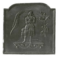 Plaque décorée de cheminée