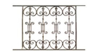 garde-corps, grille de balcon, balcon de croisés pour terrasse de jardin, immeuble, maison en fonte moulée et en fer forgé_loiselet-ZA