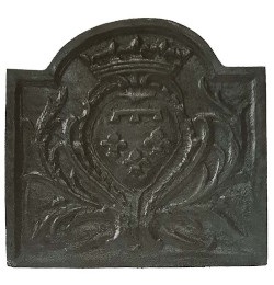 Plaque décorée de cheminée