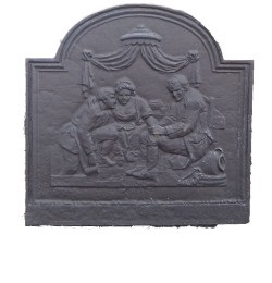 Plaque décorée de cheminée