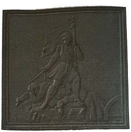 Plaque décorée de cheminée vr18