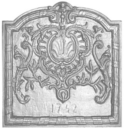 plaque de cheminée de 50cm à 59cm - RP0460